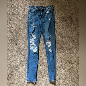 american eagle super high rise jeans